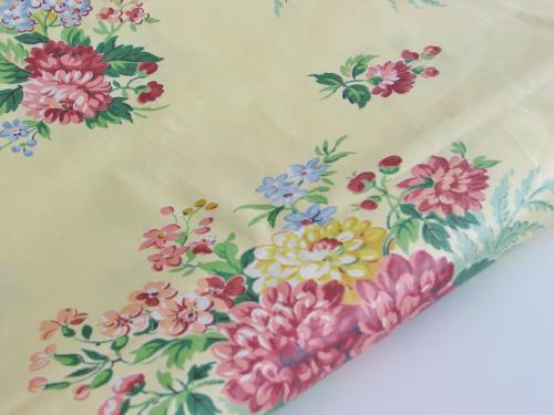 Light Yellow Floral Chintz