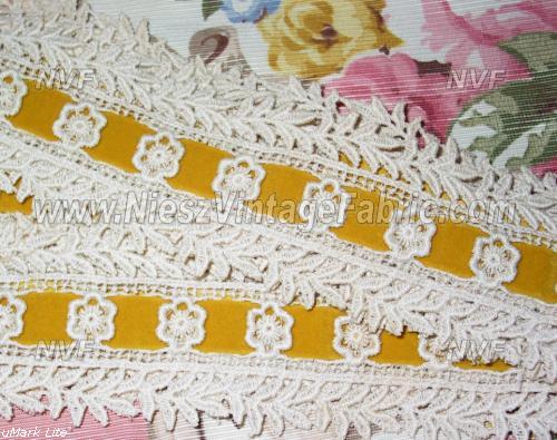 Gold Ribbon and Lace Trim