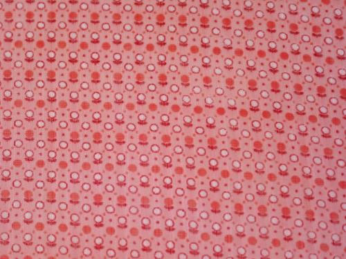 1930's Pink Circle Flower Cotton Lawn