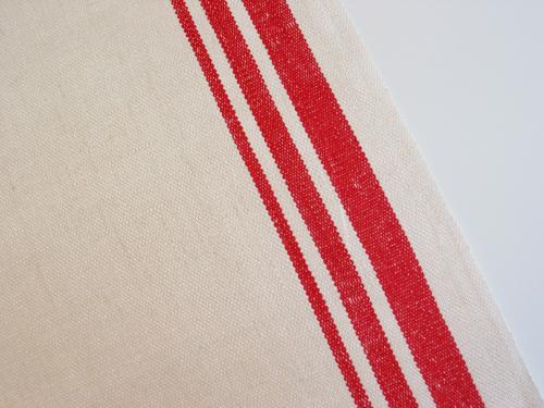 Red Stripe Linen Towel