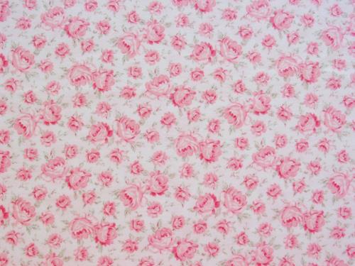 Vintage Pink Roses Flannel