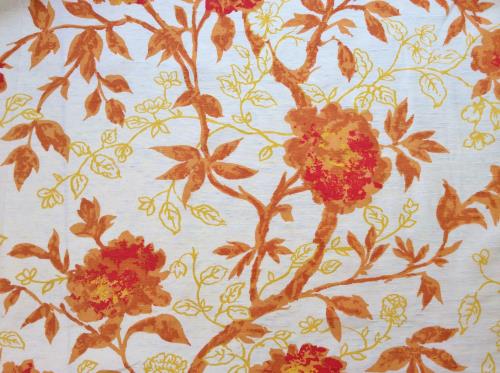 Vintage Antique Satin Drapery Fabric