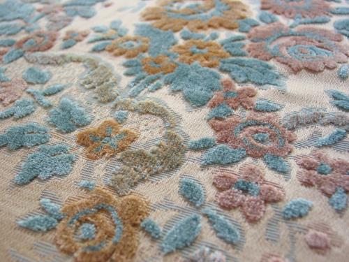 Vintage Cut Velvet Brocade Upholstery Fabric