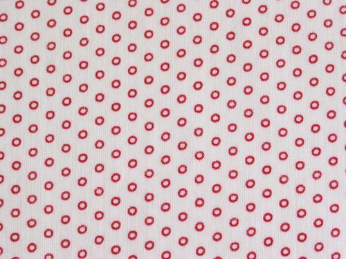 Tiny Red Circles Vintage Fabric