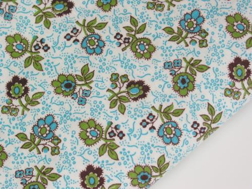 Aqua Olive Foulard Floral